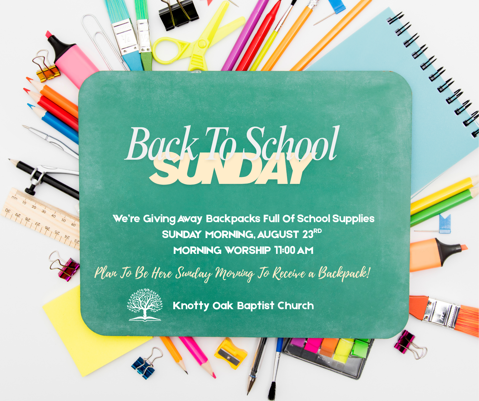 Back to School Sunday flyer